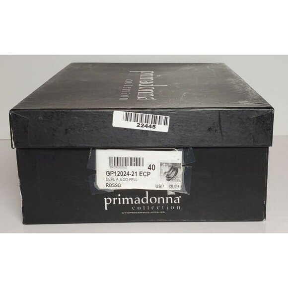 PRIMADONNA COLLECTION WOMEN SZ EURO 40 ROSSO 4 IN HEELS NEW / BOX GP12024-21ECP - Picture 12 of 12